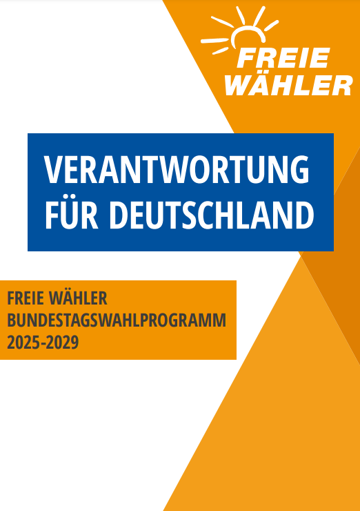 Wahlprogramm Bundestag Freie Wähler 2025